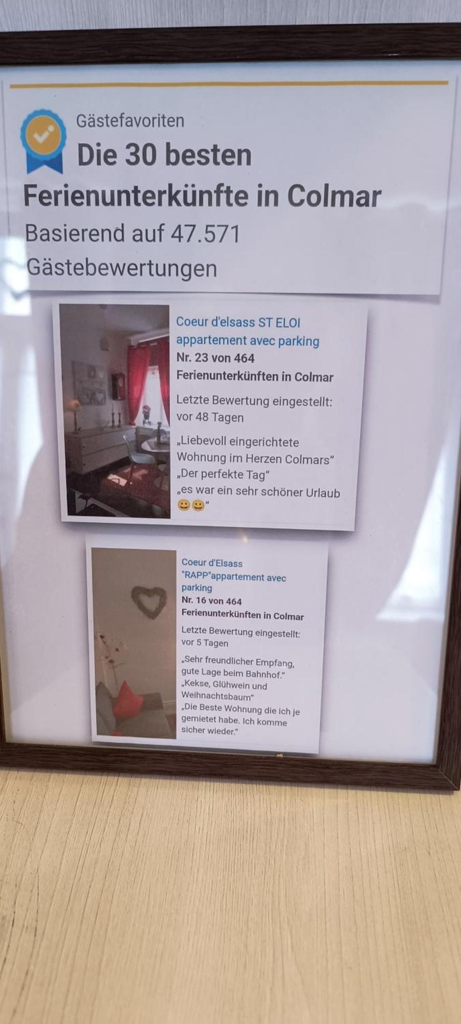 "Coeur D'Elsass St Eloi Centre Ville Avec Parking Colmar Buitenkant foto